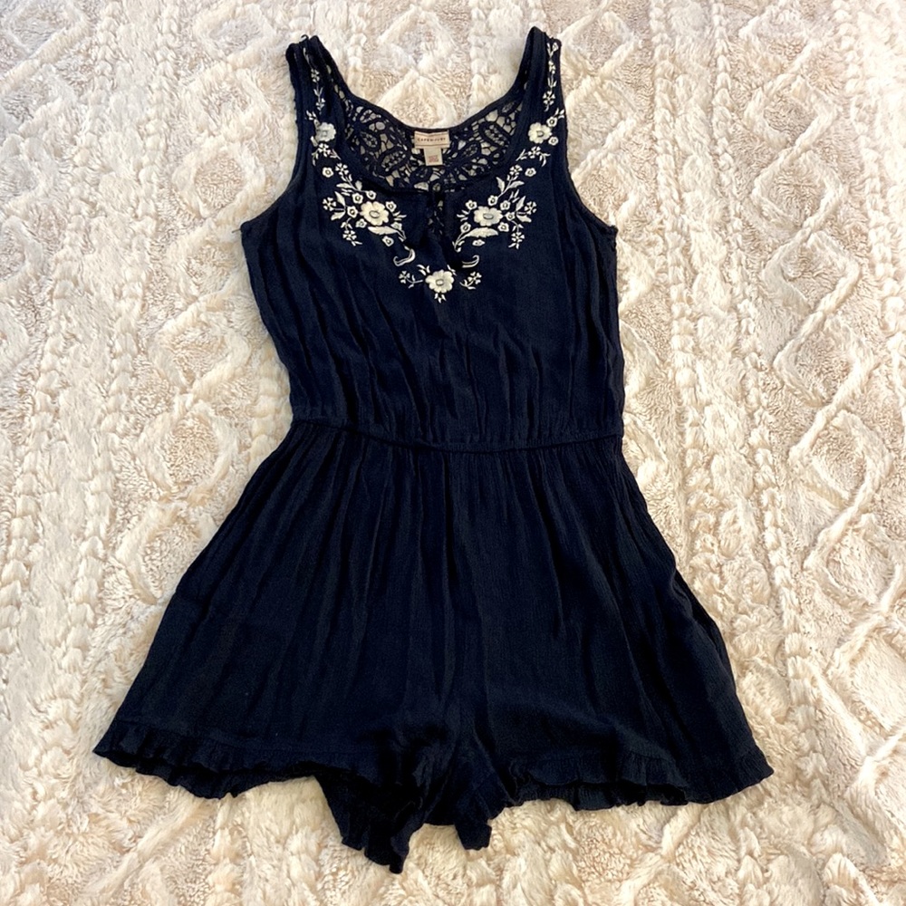 Navy blue romper